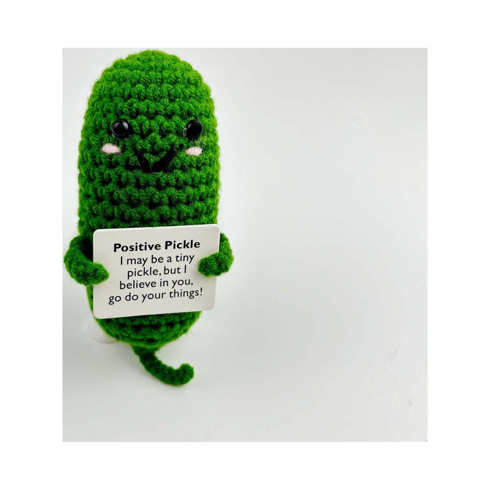 1pc Handmade Emotional Support Pickles Gift, Handmade Crochet