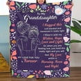 thumbnail image 1 of Kehuo Granddaughter Blanket Throw "To My Granddaughter",51" x 59", Warm Flannel Blanket - Granddaughter Gifts from Grandma, Granddaughter Blanket, Grandaughter Gifts, Christmas Blanket, 1 of 8