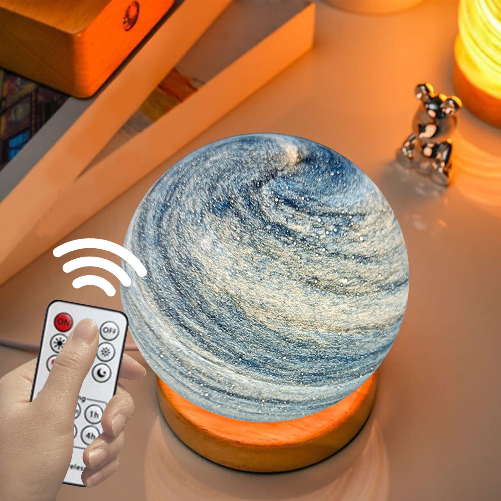 Kehuo LED Light Threedimensional Dimmable Glass Ball Night