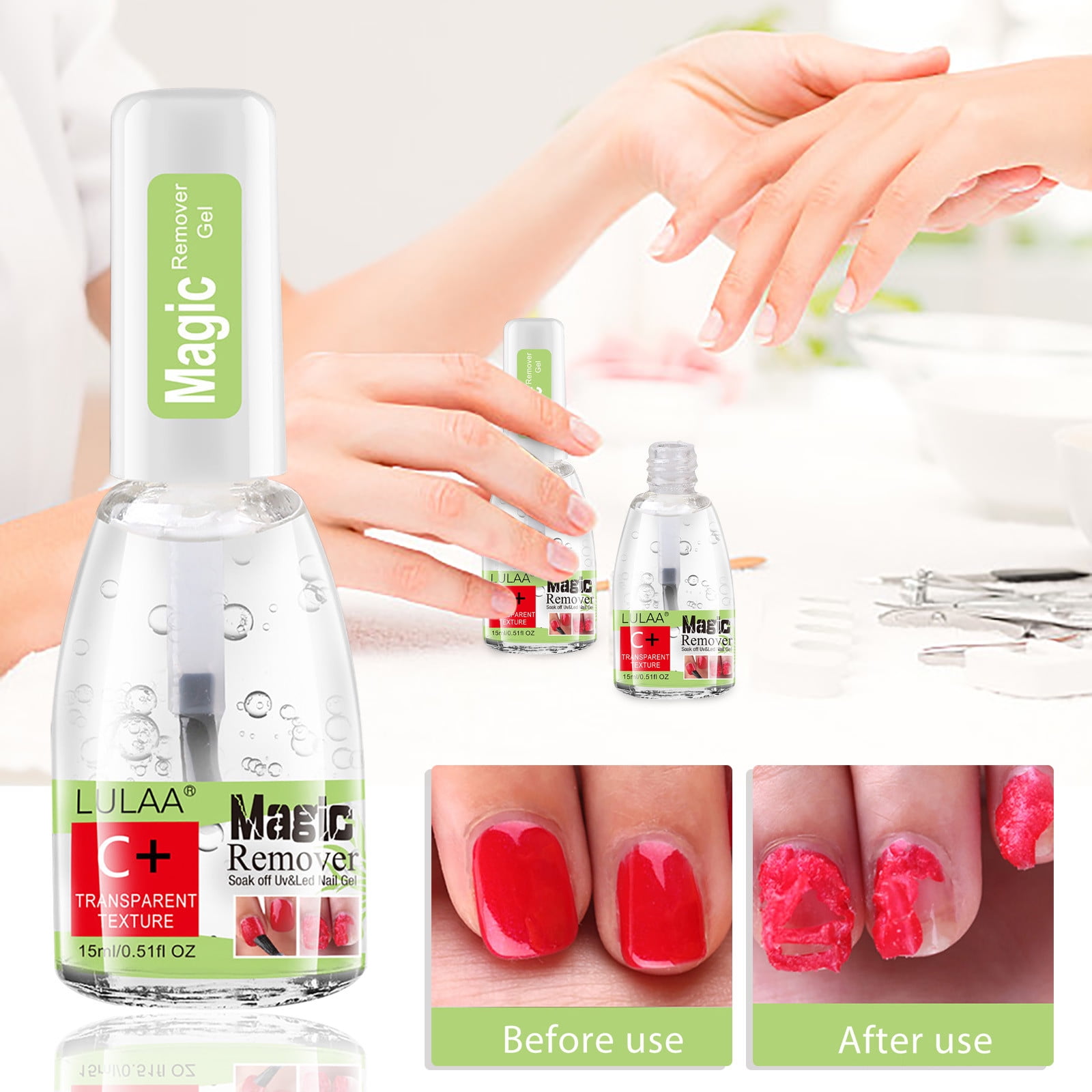 Kehuo Nail Polish Remover Nail Polish Remover Kit Removal Soak Gel Nail