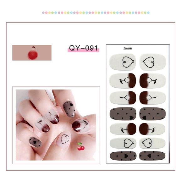 Kehuo Nail Sticker Nail Sticker Multicolor Nail Polish Film, Lightweight Gel Nail Polish
