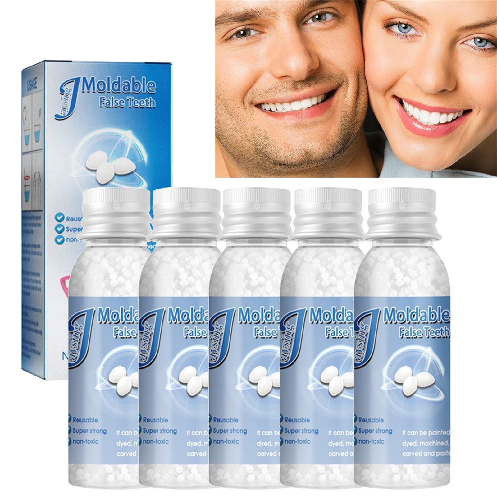 Kehuo New Tooth Repair Granules, Fitting Beads, Reusable Temporary