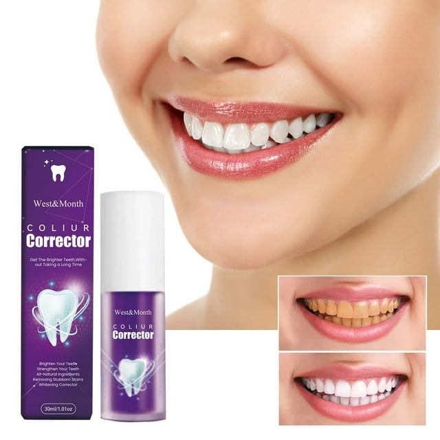 Kehuo Purple Toothpaste for Teeth Whitening, Purple Toothpaste ...