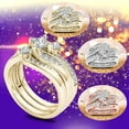 thumbnail image 1 of Kehuo Round Diamond Wedding Band Anniversary Gift Accessory Rings Size 7, Beauty & Personal Care, 1 of 4