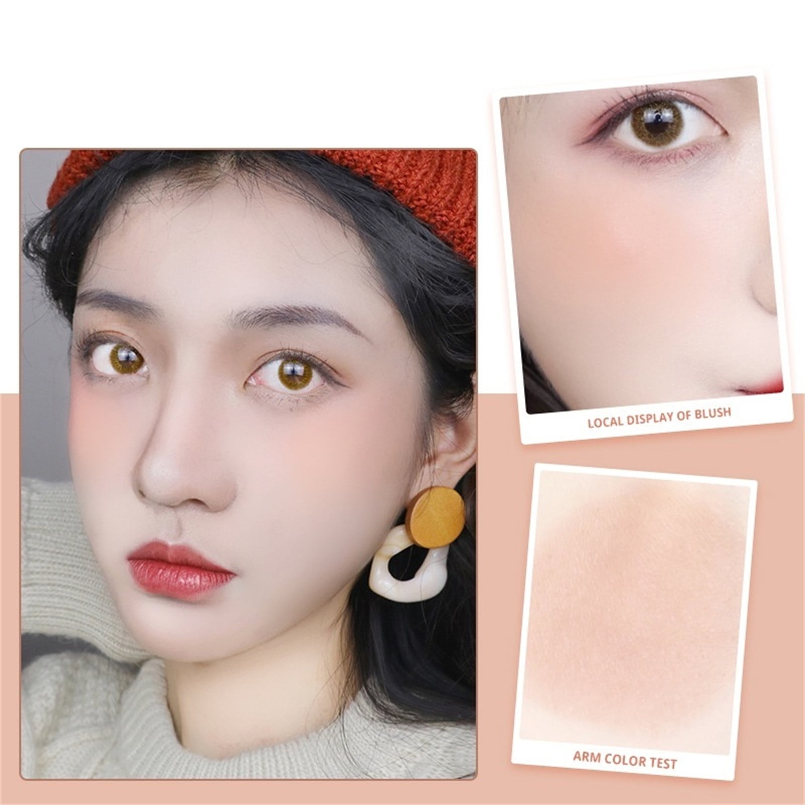 Kehuo Sweetheart Blush Nude Makeup Female Blush Natural Orange Rouge