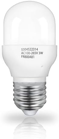 Kei D28x Refrigerator Bulb AC100-265V 3W Refrigerator Bulb 5304522314 Compatible for Frigidaire Refrigerator Replacement E17 Base$$Tools & Hardware Other