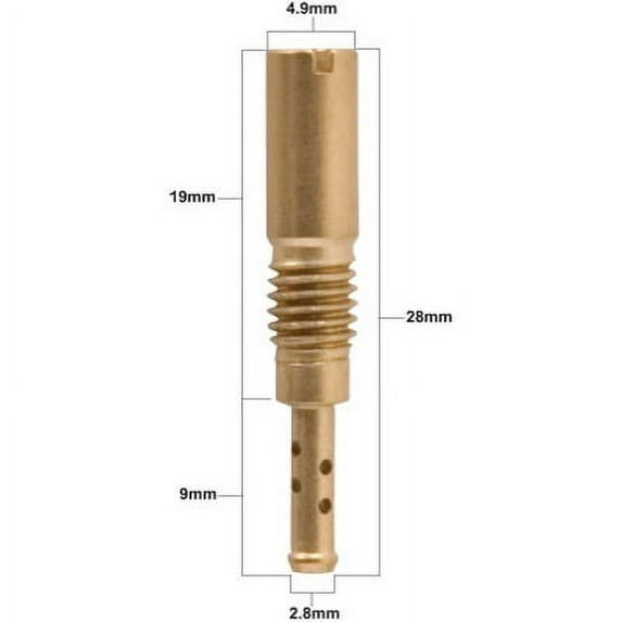 Keihin N424-74C Series Pilot Jet 45 (No CA) for Kawasaki BRUTE (No CA) forCE 650 4x4i 2006-2009