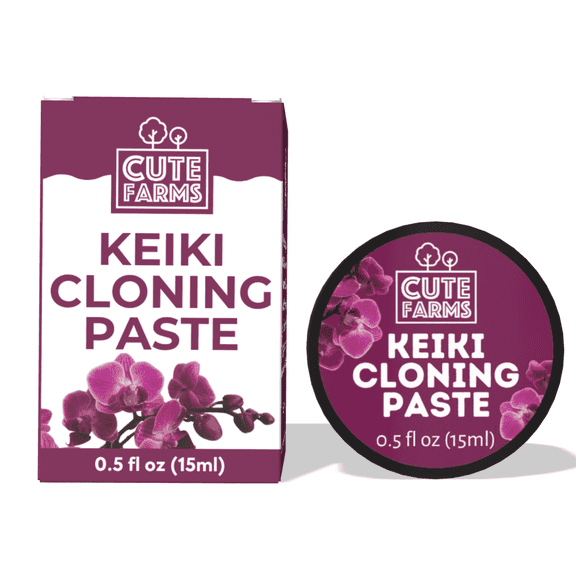 Keiki Cloning Paste for Orchids & Houseplants - 2X Size - Create New Growth with Cute Farms Hormone Gel - 0.5o