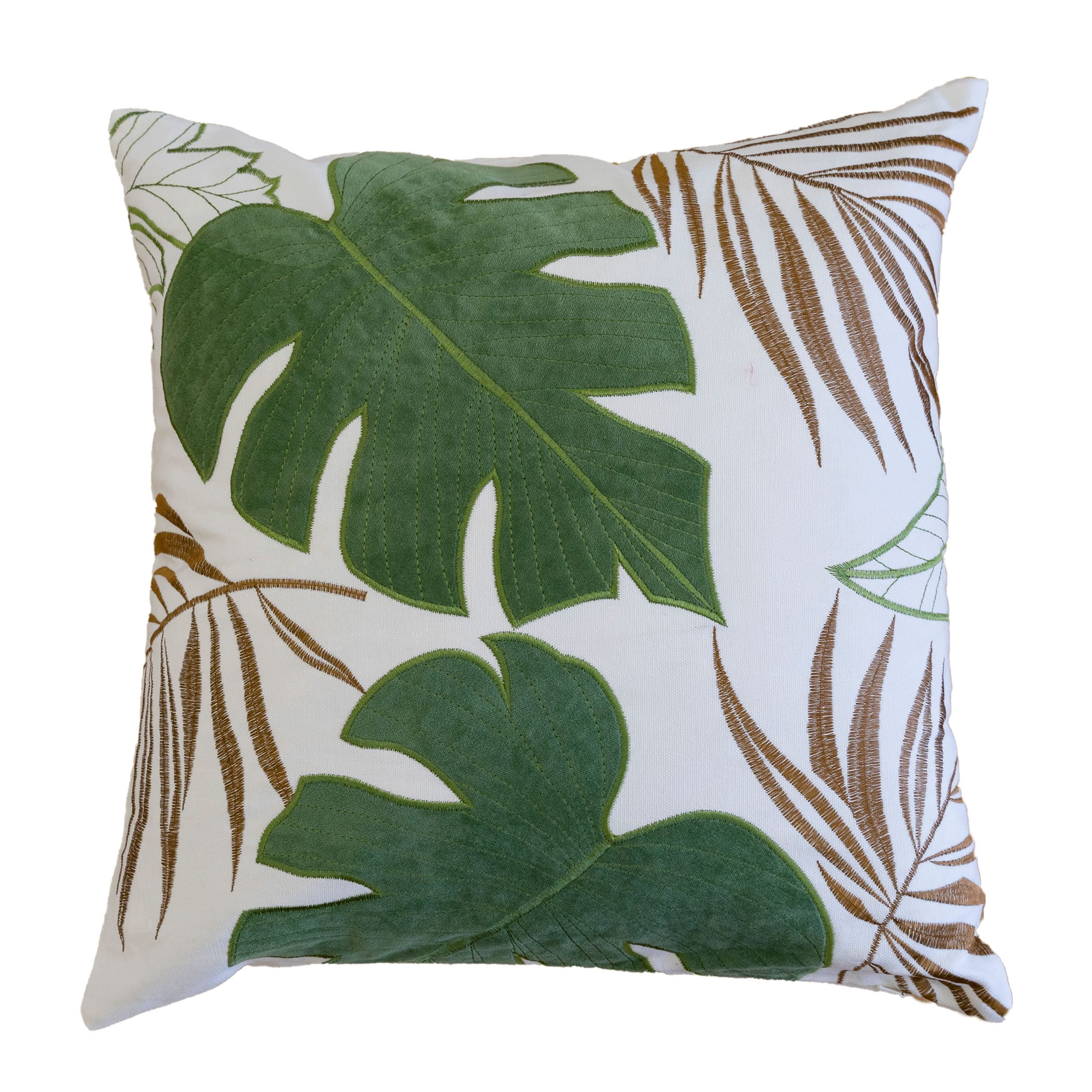 Keilani Green Graphic Polyester 20 in. x 20 in. Throw Pillow