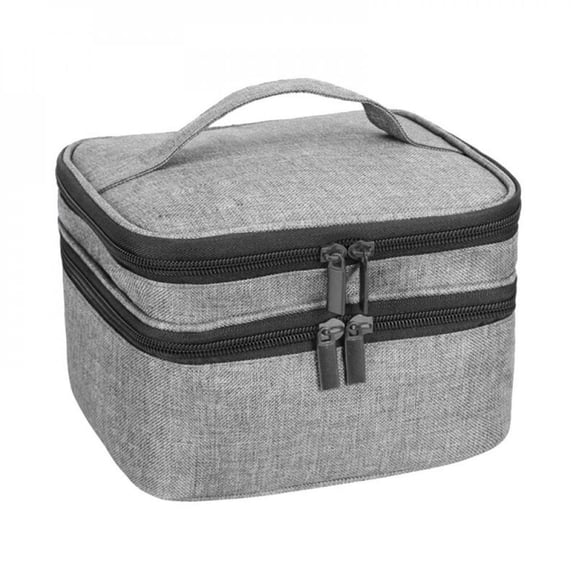 Keimprove Bag For Makeup 30 Bottles 15ml Double Layers Nail Polish Organizer Manicure Accessories Holder Travel Storage Case Carrying Bag