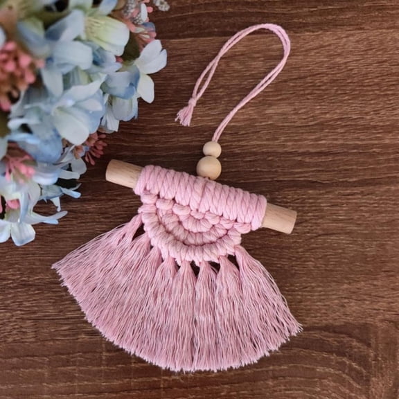 Keimprove Mini Macrame Wall Hanging Home Decor Cute Macrame Holiday Ornaments