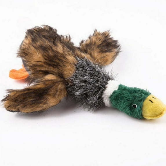 Keimprove Pet Mallard Duck Dog Toy, Squeaky Dog Toy, Plush Puppy Dog Chew Toy for Small Medium Dogs