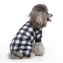Keimprove Pet Pajamas for Dogs Red Plaid Sweaters Soft Clothes Puppy Apparel for Small Medium Dogs