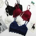 thumbnail image 1 of Keimprove Women\'s Wireless Beautiful Back Lace Bra Soft Brassiere Underwear Lingerie Intimates, 1 of 6