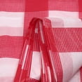 thumbnail image 1 of KeirineCC 1 Pack Premium Disposable Square Plastic Picnic Tablecloth 67 Inch x 67 Inch,Decorative Rectangle Table Cover - Red Checkered Gingham,Party,Picnic,Decorative Gingham Tablecloths, 1 of 5