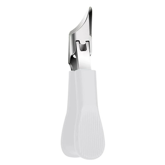 KeirineCC 1PCS Eagle Beak Beveled Nail Clippers,Sharp Oblique Nail Clippers,Wide Jaw Opening Anti-Splash Slanted Nail Clipper,for Thick Nails and Ingrown Care,White
