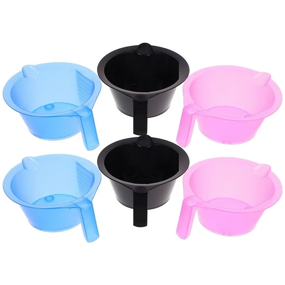 KeirineCC 1PCS Hair Color Mixing Bowl,Plastic Hair Dye Bowl with Handle Color Mixing Tint Bowl Hair Color Mixing Tool for Salon Hairdressing,Salon Bowl Hair Color Mixing Highlight,Black