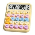 thumbnail image 1 of KeirineCC 1PCS Mechanical Switch Calculator with Big Buttons,Calculators Desktop,12 Digits,Large LCD Display,Desk Cute Pink Calculators for Teachers Study Basic Office,Yellow, 1 of 6