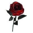 thumbnail image 1 of KeirineCC 1PCS Rose Gothic Dark Artificial Flower,Black and Red Roses Artificial Flowers with Stems,Faux Silk Flowers Bridal Wedding Bouquet,Realistic Blossom Flora for Home,Office Decorations,Red, 1 of 7