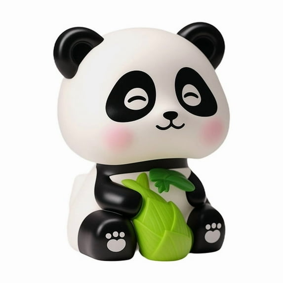 KeirineCC 1PCS Solar Nodding Panda Figurine Decorative,Solar Bobblehead Figures,Panda Car Accessories Welcoming Animal Sculpture Ornament Car Bobblehead for Car Dashboard Home,Style B