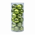 thumbnail image 1 of KeirineCC 24 Pcs Christmas Balls Set,30mm/1.1" inch,Christmas Tree Hanging Shatterproof Ornaments Decoration,Pre-Hooked Hanging Balls,Seasonal Home Decoration for Trees,Light Green, 1 of 6