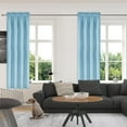 thumbnail image 1 of KeirineCC Blackout Curtains for Bedroom 72 Inch Length 1 Panels Set,Solid Thermal Insulated Energy Saving Rod Pocket Window Treatment Curtains Blackout Drapes,W42 x L72 Inch, Light Blue, 1 of 8