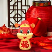 KeirineCC Chinese New Year Plush Snake Animals 2025 Lunar New Year Mascot Stuffed Animal Chinese Zodiac Snake Doll 2025 Year of The Snake Plush Toys for Spring Festival Gifts Blessing Souvenir Decor
