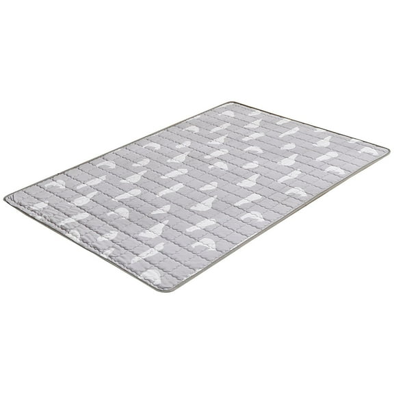 KeirineCC Dog Cooling Mat Pad,2025 Upgraded Pet Ice Silk Mats,24X36 Inches Pet Cooling Mat Ice Silk Cool Mat for Dogs & Cats,with Non-Slip & Foldable Summer Reusable Pets Cool Bed (Blue,L)Silver