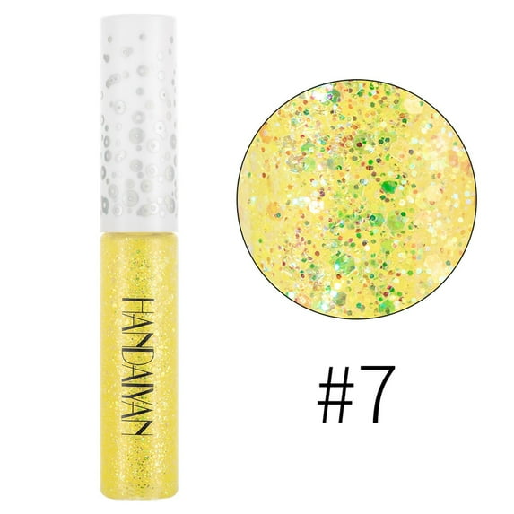 KeirineCC Eyeshadow, Liquid eyeshadow, Eyeshadow stick, Crystal light Blue-green, Eye makeup, Loose Glitter Glue, Lightweight Waterproof, Quick drying, Multipurpose