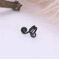 thumbnail image 1 of KeirineCC Fake Helix Ear Cuff Cartilage Earring No Piercing, Criss Cross Double Lines Adjustable Minimalist Women Men Clip adornment valentine's day Gifts - Black, 1 of 2