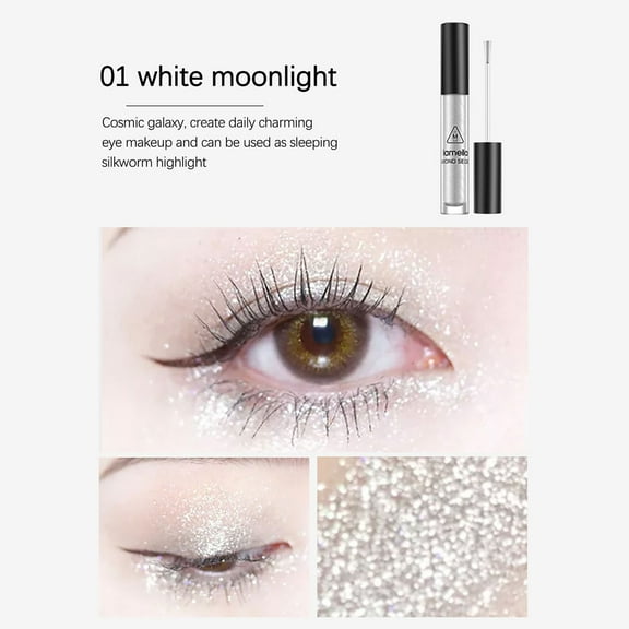 KeirineCC Glitter Liquid Eyeshadow Holographic Eye shadow Metallic Multi-Dimensional Shimmer Sparkling Eye Liner Waterproof Eyes Makeup