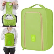 KeirineCC Golf Shoe Bag - Zippered Shoe Carrier Bags With Ventilation & Outside Pocket for Socks,Tees,Bag Organizer for Traveling Football Boot Bag,Travel Storage Bag,Waterproof,1 PCS,Green