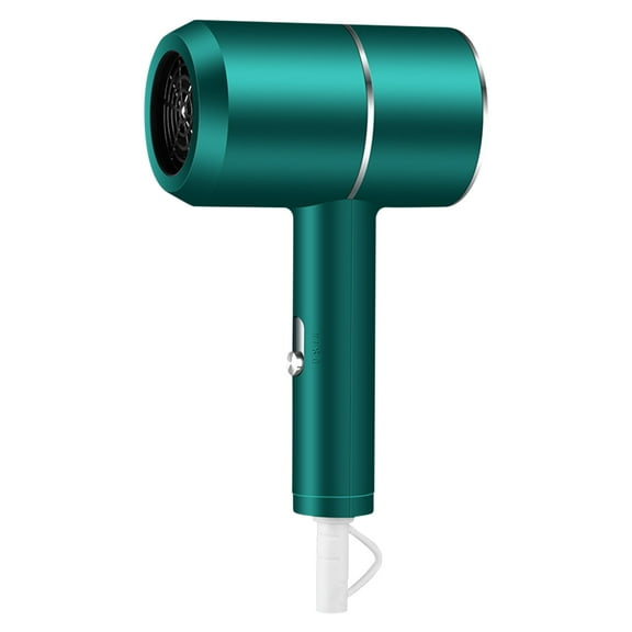KeirineCC Hair Blow Dryer, Ionic Blow Dryer, Foldable Handle Travel Hair Dryer, Constant Temperature Hair Care Without Hair Damage, 2 Speed - Emerald Green