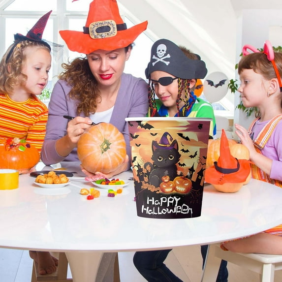KeirineCC Halloween Party Plates and Napkins, Halloween Party Supplies Tableware Set, Halloween Party Decorations Halloween Party Supplies, Plates, Napkins, Paper Cups - Paper Cups(10PCS)
