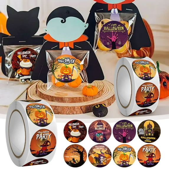 KeirineCC Halloween Stickers Decorations for Kids, Cute Halloween Stickers for Water Bottles, Non-Repeating Tear-Resistant Waterproof Vinyl Halloween Bats Decor Indoor, Reusable Residue-Free Stickers