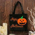 thumbnail image 1 of KeirineCC Halloween Tote Bags for Kids Halloween Gift Bags,8x8 Inches Bag Spider Pumpkin Web Tote Bag 4 Day of the Dead Party Candy Goodie Supplies,1 PCS,Black, 1 of 7