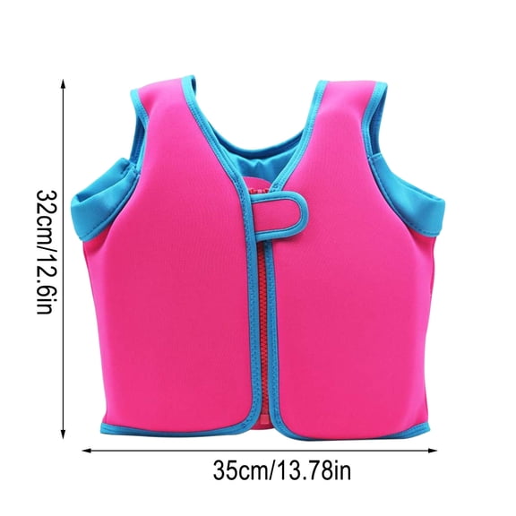 KeirineCC Kids Swim Vest Toddler Learn to Swim Floatation Jackets Training Vest for Boys Girls,Baby Girl Swim Vest Learn to Swim Float Suit Jackets Training Vest for Kids,Hot Pink,M