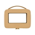 thumbnail image 1 of KeirineCC Makeup Bag for Women, Clear Cosmetic Bags Travel Toiletry Bag, Heavy Duty Makeup Organizer, Cute Makeup Case Bag Accessories with Clear Windows & Gold Zippers, 1 of 3