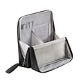 thumbnail image 1 of KeirineCC Makeup Bag, Women's Large Capacity Foldable Magnetic Travel Makeup Storage Bag,Waterproof Portable Open Makeup Bag with Divider,Good Gift for Women,3x9x9 Inches,3 PCS,Black, 1 of 7