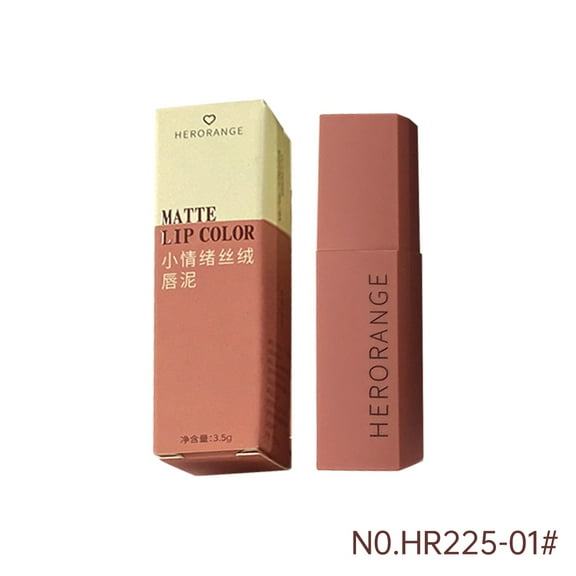 KeirineCC Matte Lipstick Lip Mud, Waterproof Long Lasting Smudge Proof Velvet Lip Stains, Multi-Purpose for Lip and Cheek, Non-Stick Cup Not Fade Lip Gloss Makeup Cosmetics