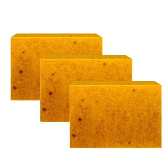 KeirineCC Organic Turmeric Soap for Dark Spots & Acne, Turmeric Soap for Skin Brightening and Clearing Formula, All Natural Turmeric Soap Bar - 3 Park