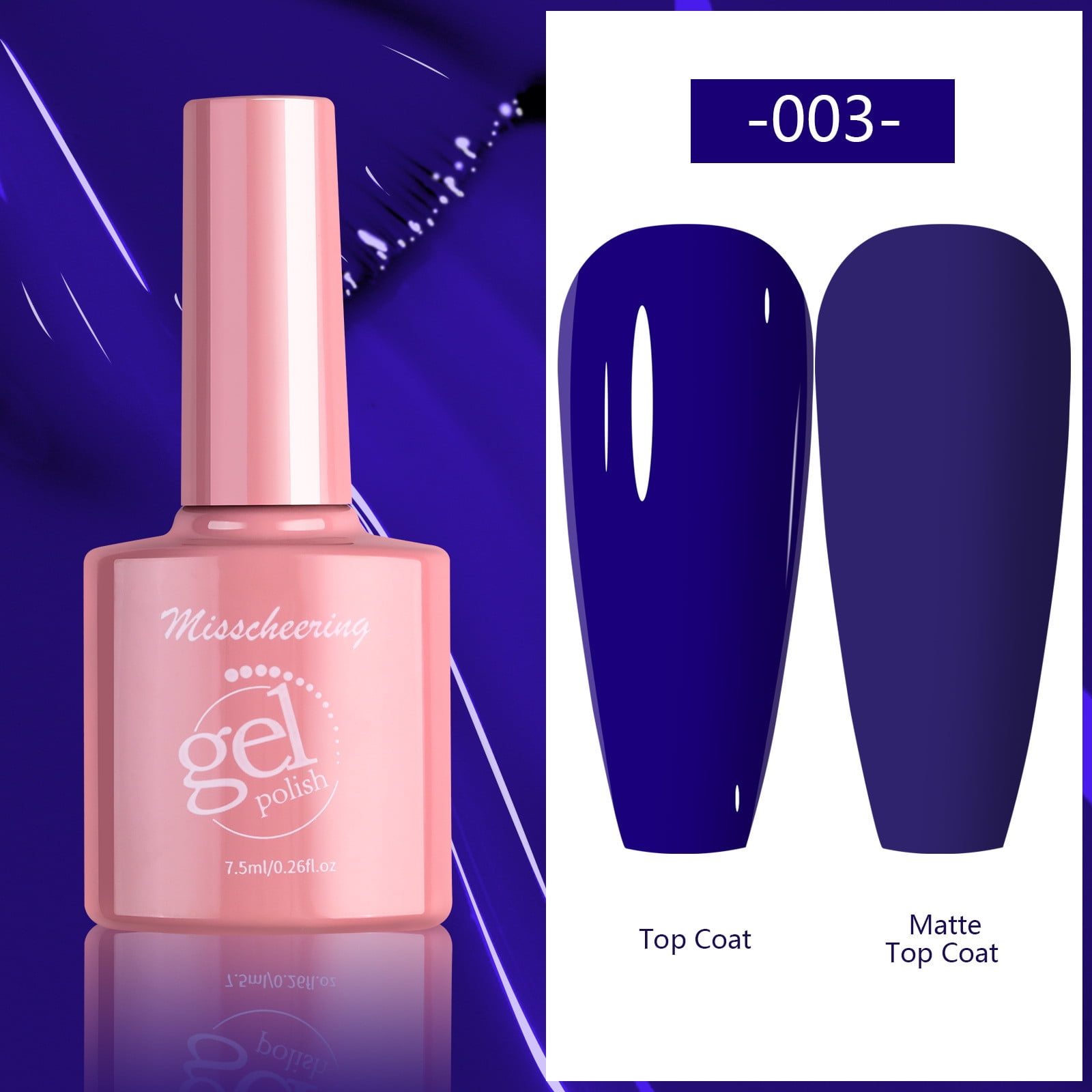 KeirineCC Royal Blue Gel Nail Polish, 1Pcs Yellow Gel Polish Yellow Color Nail Polish Gel High