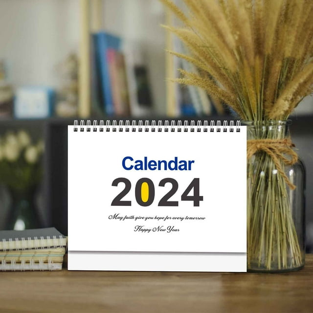 KeirineCC Small Desk Calendar 2024-2025, 9x9 Standing Desk Calendar ...