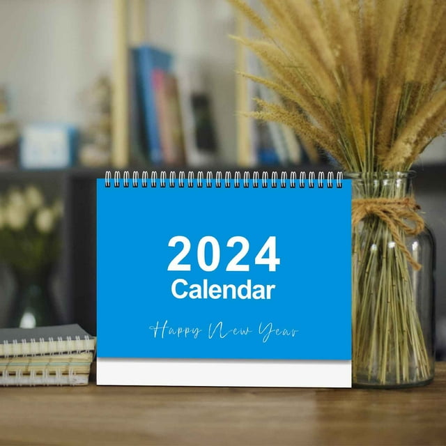 KeirineCC Small Desk Calendar 2024-2025, 9x9 Standing Desk Calendar ...