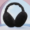 thumbnail image 1 of KeirineCC Winter Cute Creative Burger Earmuffs Fluffy Headband Faux Fur Outdoor Earmuffs - Black, 1 of 5