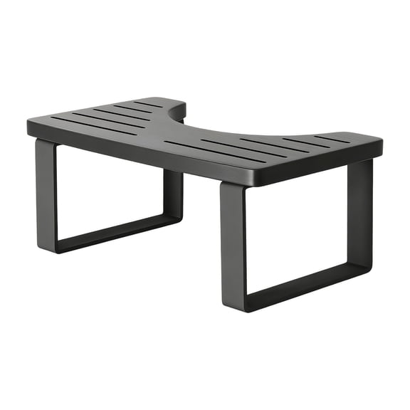 KeirineCC Wooden Bathroom Toilet Stool Children's Toilet Step Stool Bathroom Footstool Improves Squatting Posture Sturdy And Lasting Suitable For Adults And Children,Black