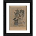 thumbnail image 1 of Keisai Eisen 11x14 Black Ornate Wood Framed Double Matted Museum Art Print Titled: Fuji No Hachiuei (1818), 1 of 5