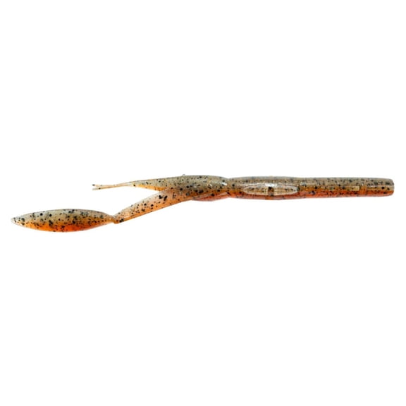 Keitech Neco Camaron - 5.5" (7 Pack) - Smoke Cinnamon Craw