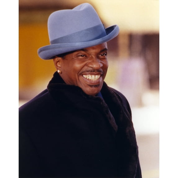 Keith David in Black Coat with Hat Looking Away Portrait Photo Print (8 x 10)