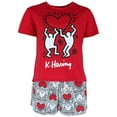 thumbnail image 1 of Keith Haring  Knit Pajama Set with Shorts (Women), 1 of 5